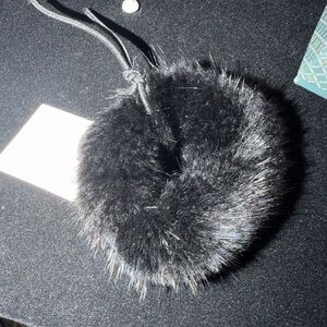 Luxurious Genuine Mink Fur Scrunchie - Black